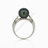 9.5 mm Tahitian Pearl Diamond Ring